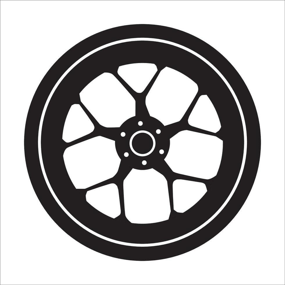 wheel icon logo vector design