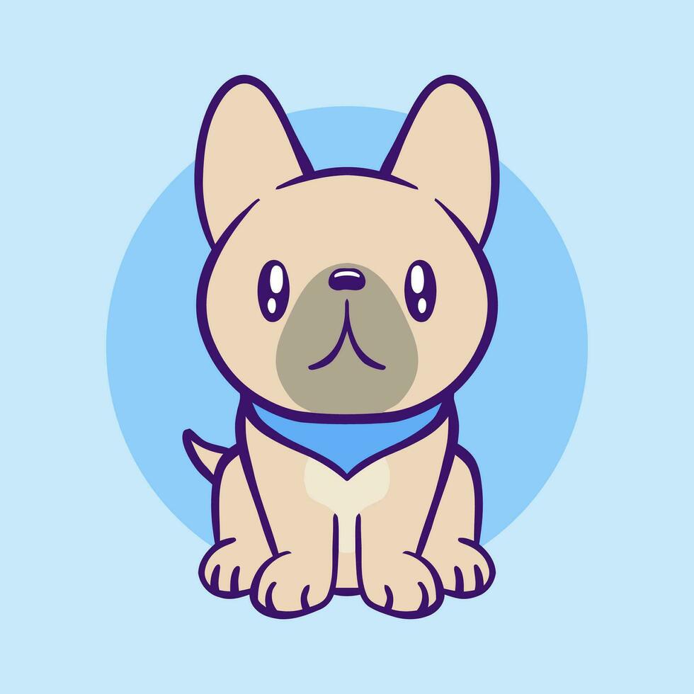 Cute Dog For Colored Background Isolated Logo vector