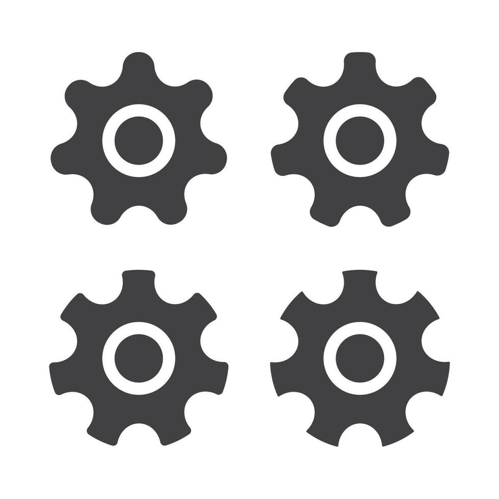 Setting icon , tools, cog, gear sign isolated flat design vector illustration.
