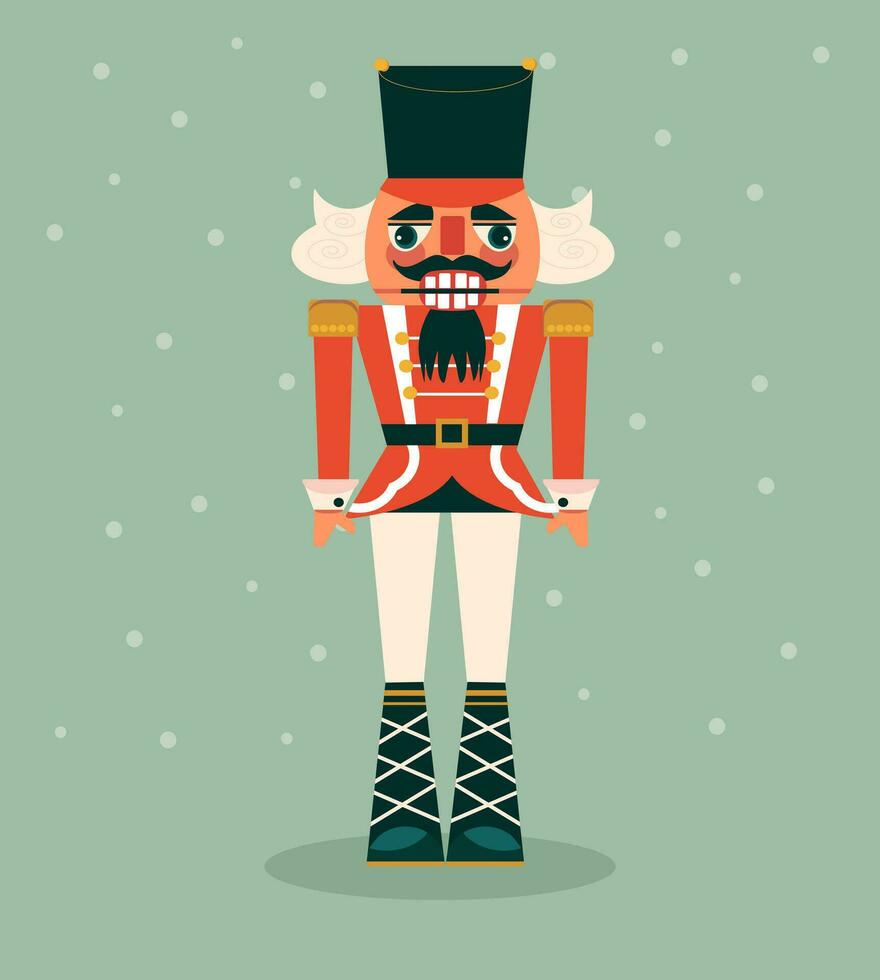 nutcracker, new year, toy, holiday, prince vector