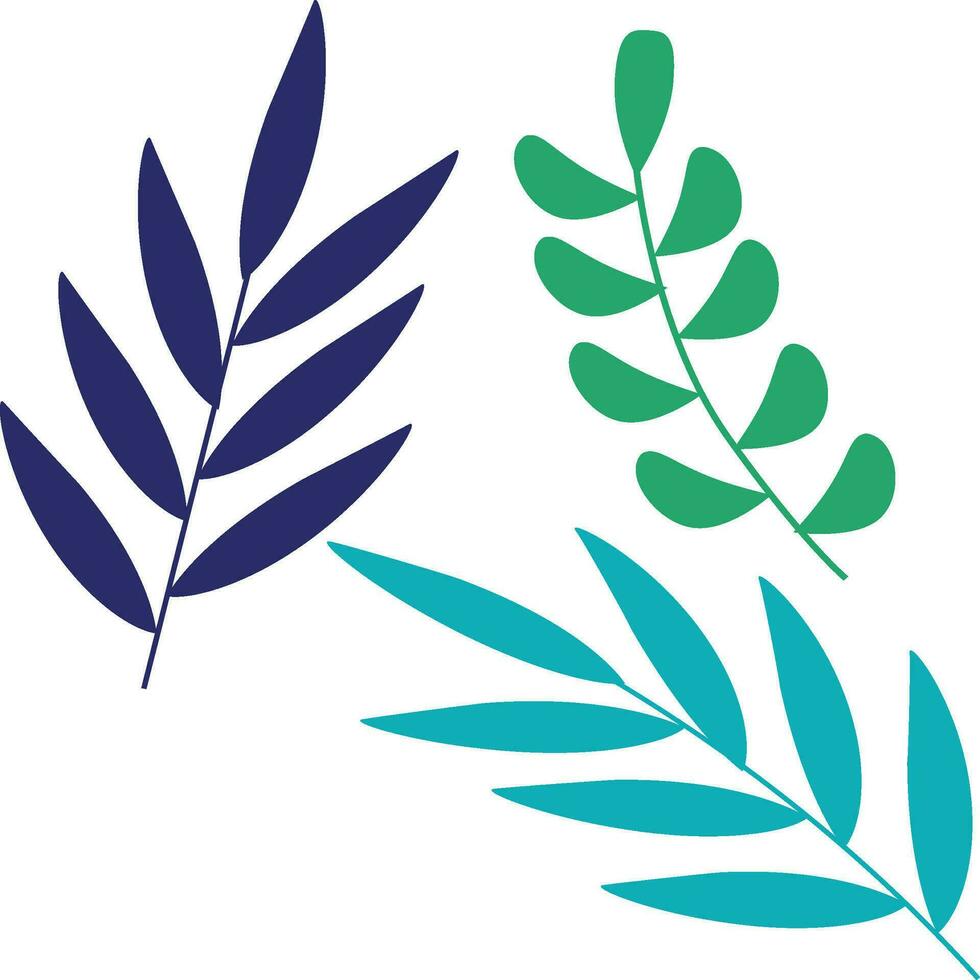 leaves, botany, decor, nature, pattern vector