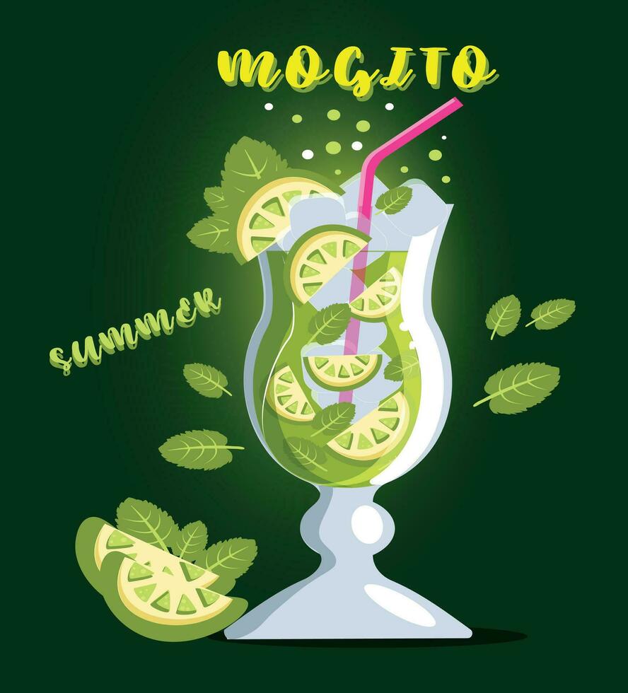 SUMMER, MOJITO, DRINK, COCKTAIL, SEA, RESTAURANT vector