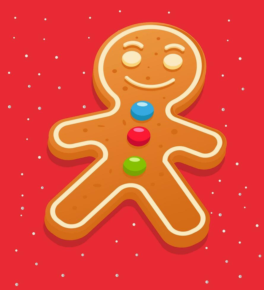 gingerbread, new year, toy, holiday, christmas vector