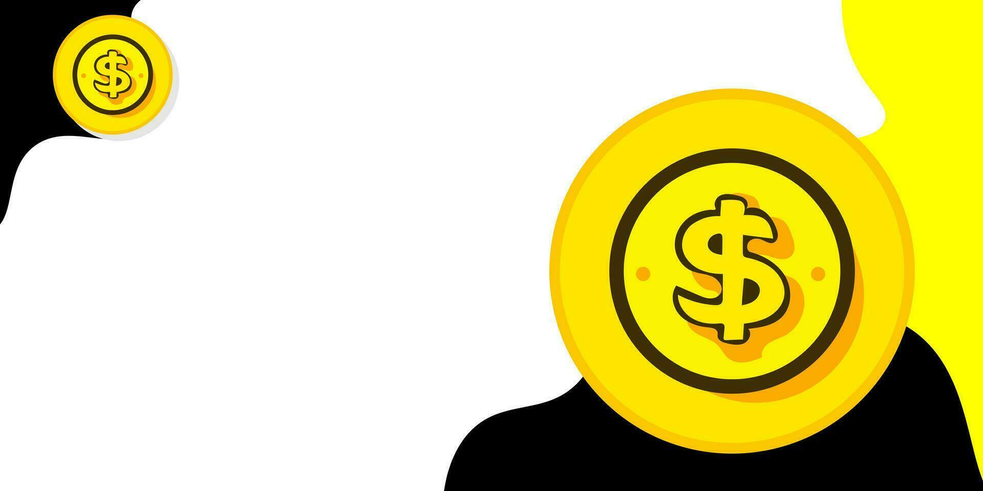 financial background with coin icon vector