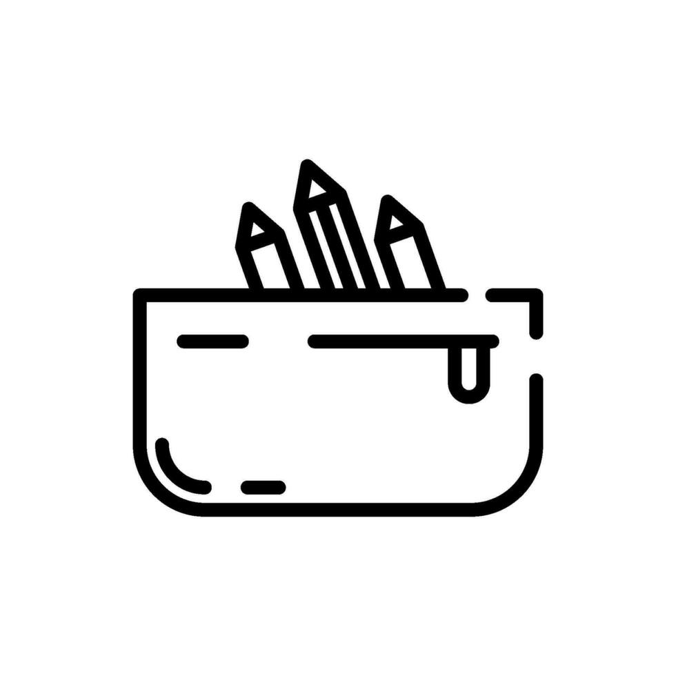 pencil case sign symbol vector