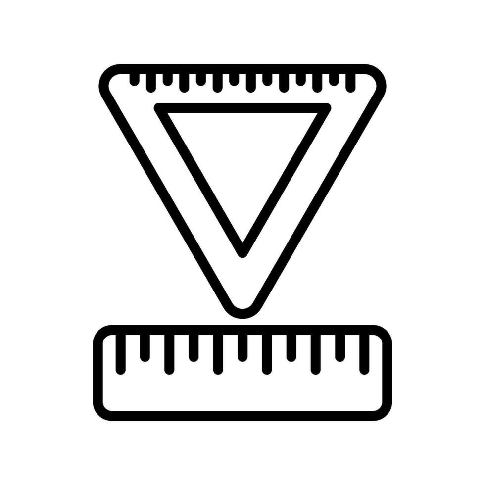 ruler sign symbol vector
