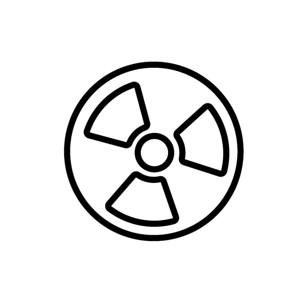 science radiation sign symbol vector