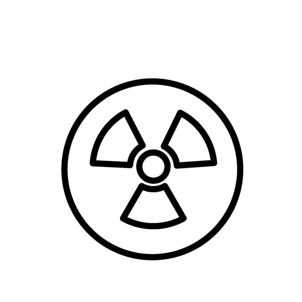 science radiation sign symbol vector