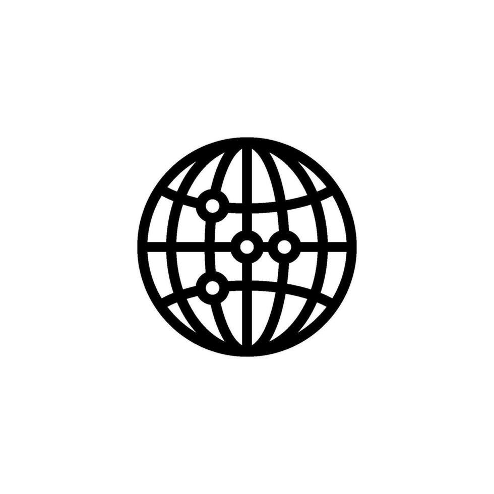 globe sign symbol vector