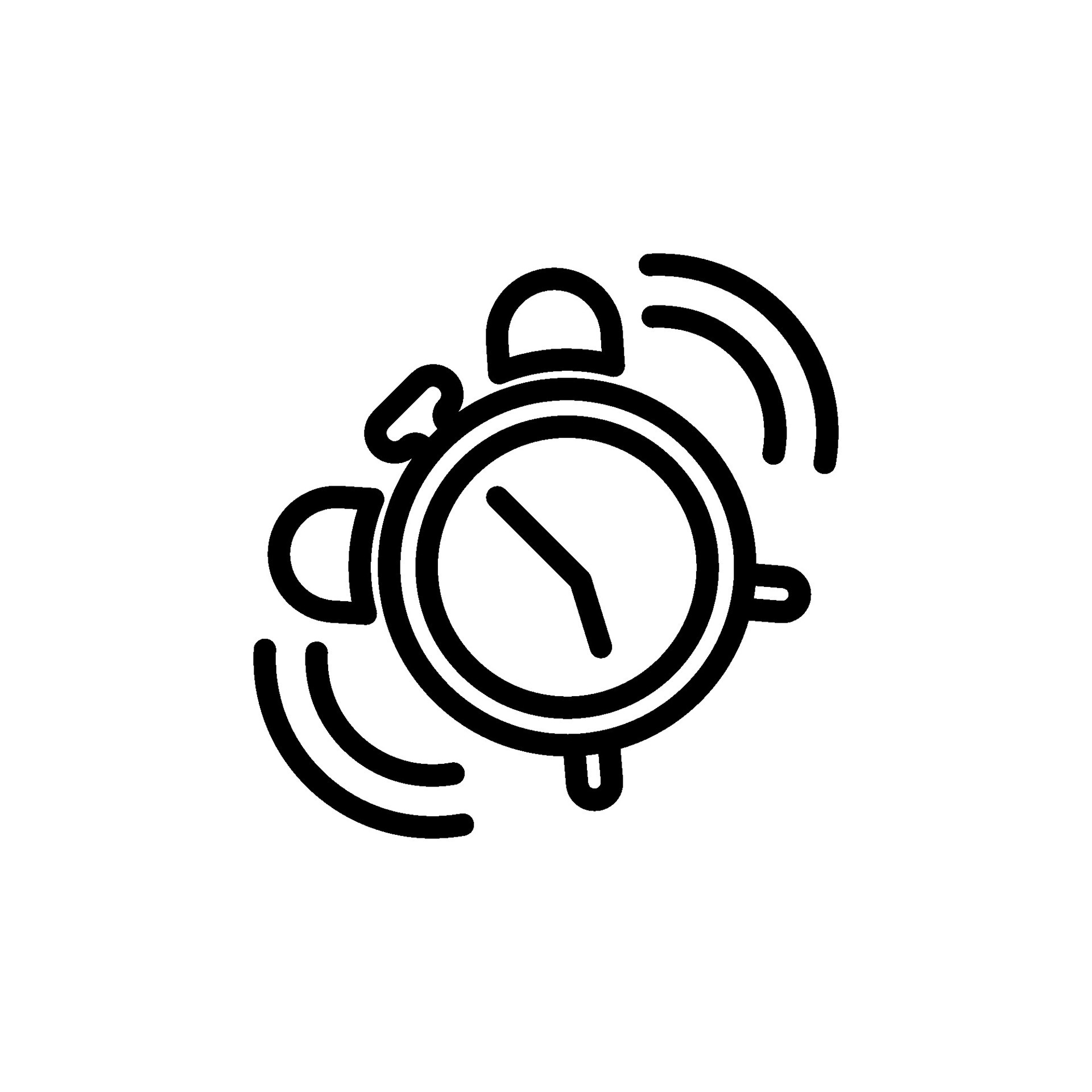 alarm clock sign symbol vector 25775500 Vector Art at Vecteezy
