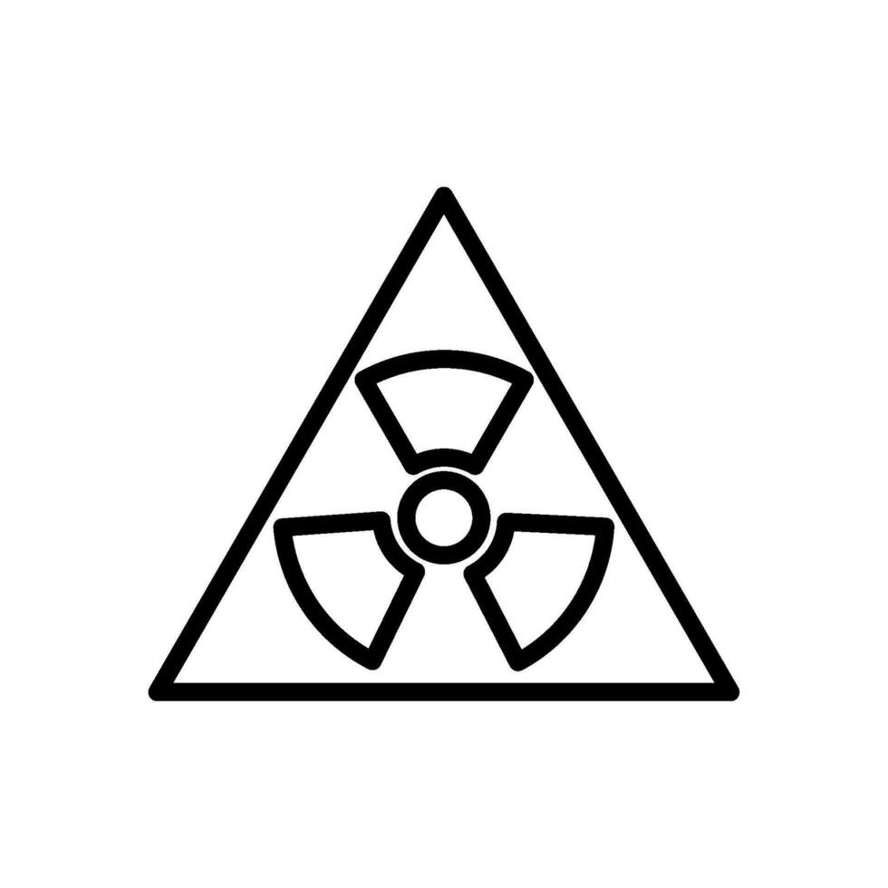 science radiation sign symbol vector