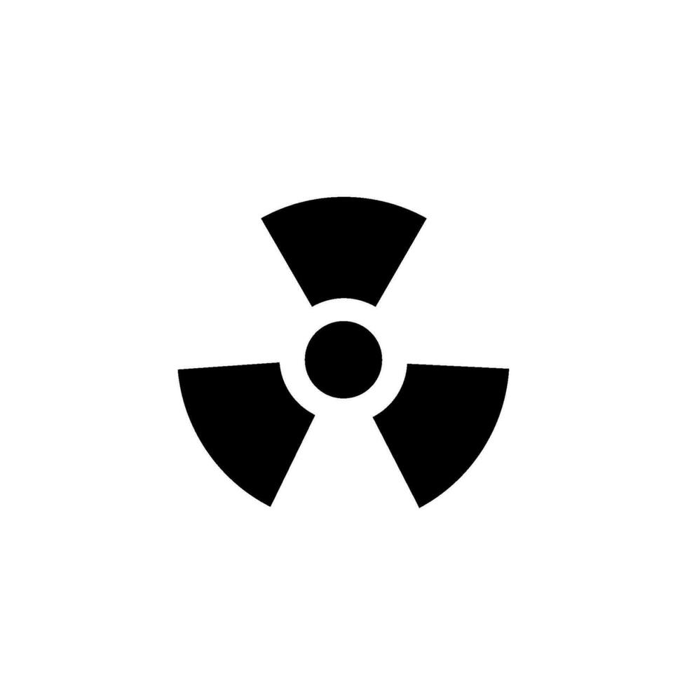 science radiation sign symbol vector