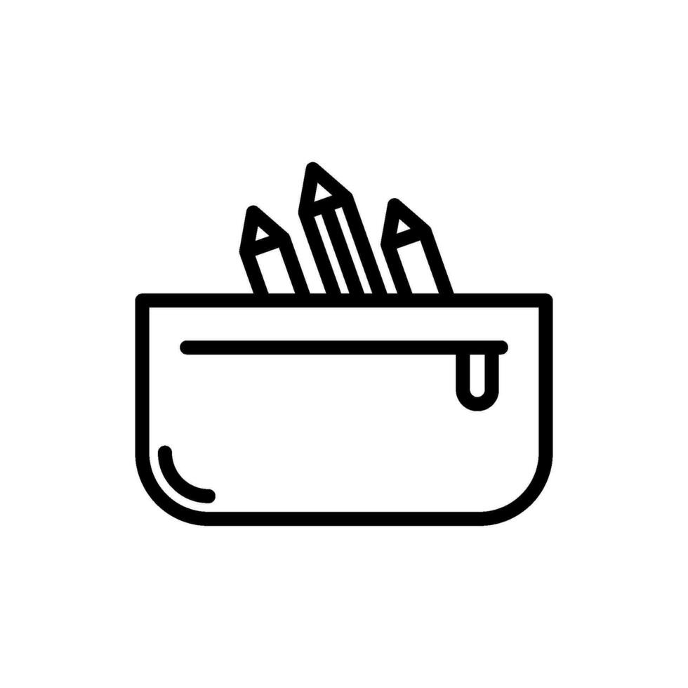 pencil case sign symbol vector