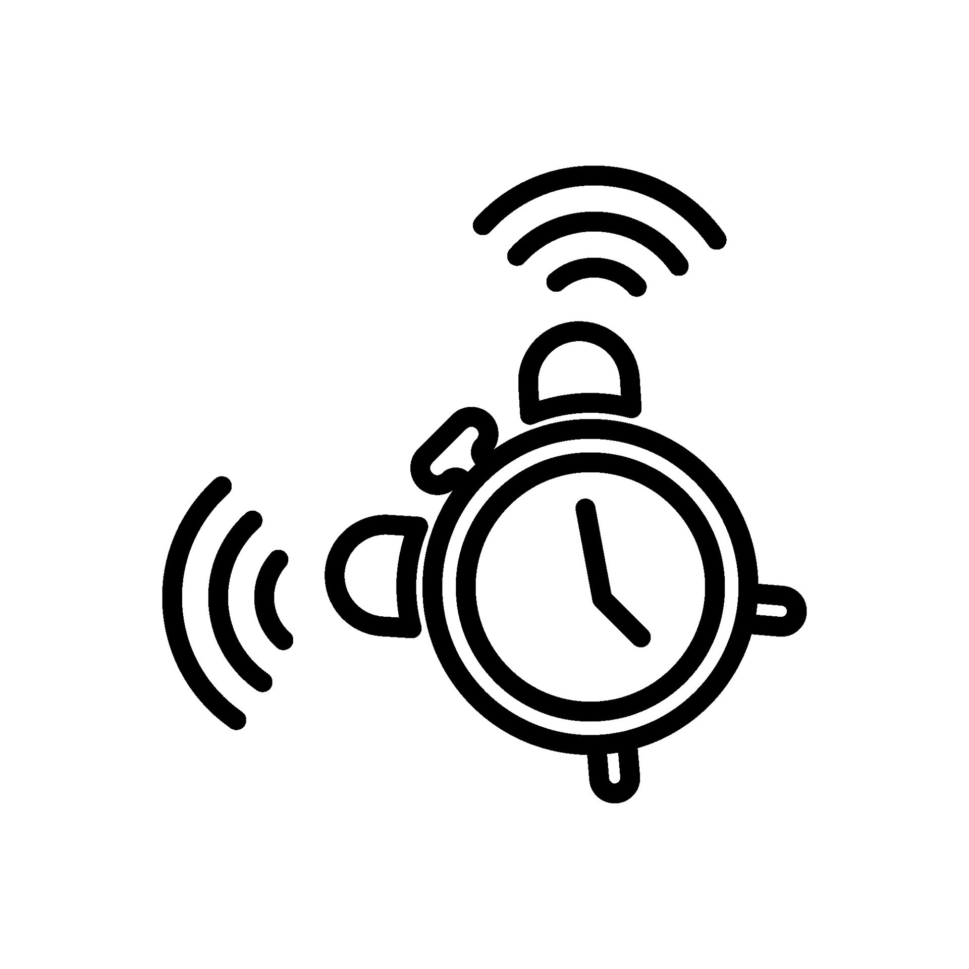 alarm clock sign symbol vector 25775696 Vector Art at Vecteezy