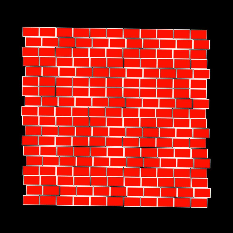 red bricks arrangement illustration vector