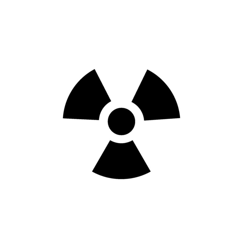 science radiation sign symbol vector