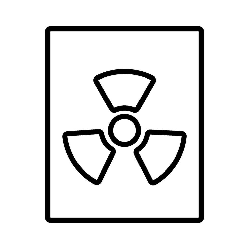 science radiation sign symbol vector