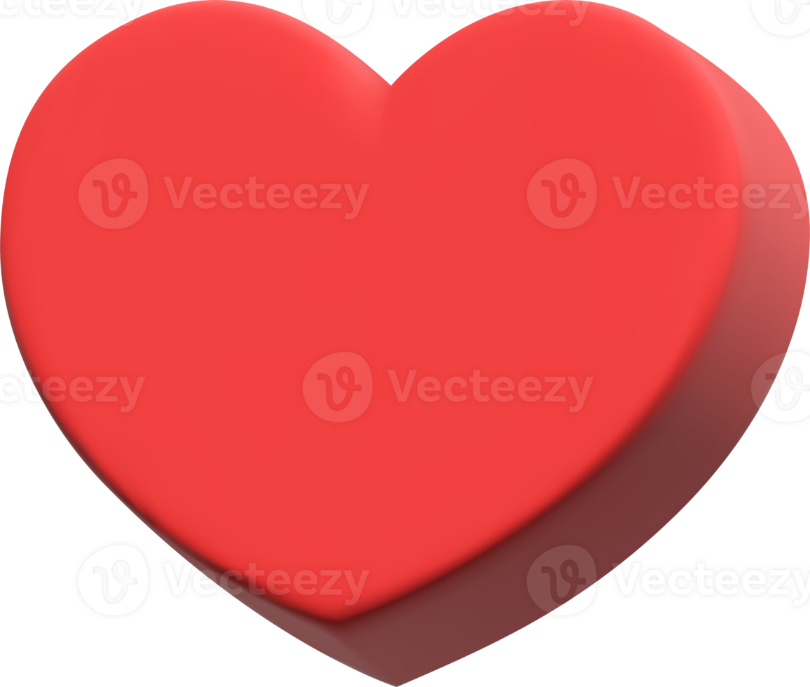 social media like. 3d vector cartoon illustration. speech bubble with heart png