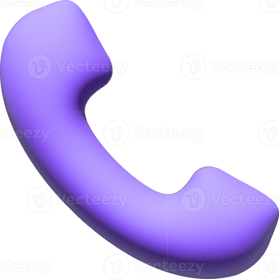 social media phone icon. 3d png