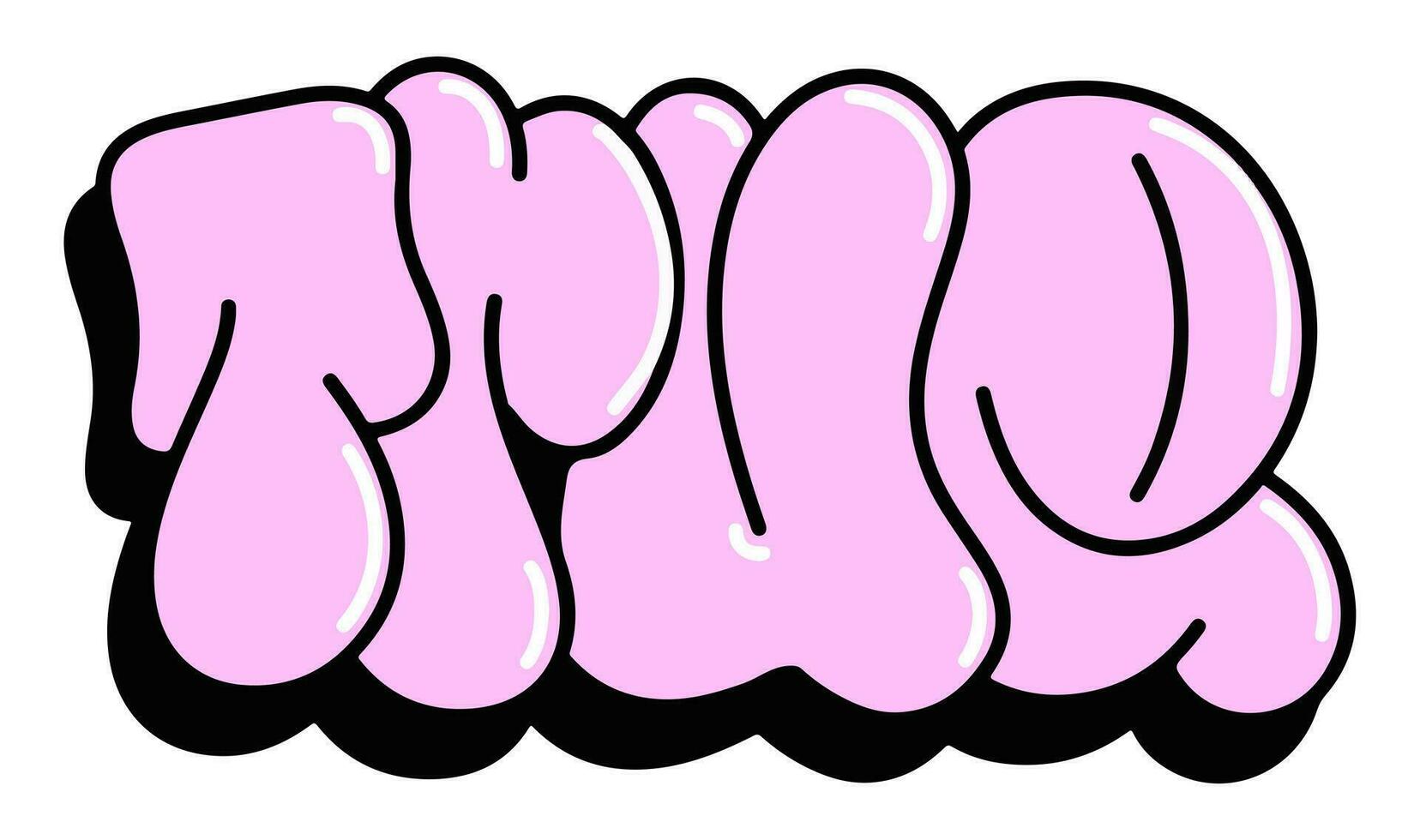 multicolored background, graffiti letters, bright colored inscriptions in the style of graffiti street art vector