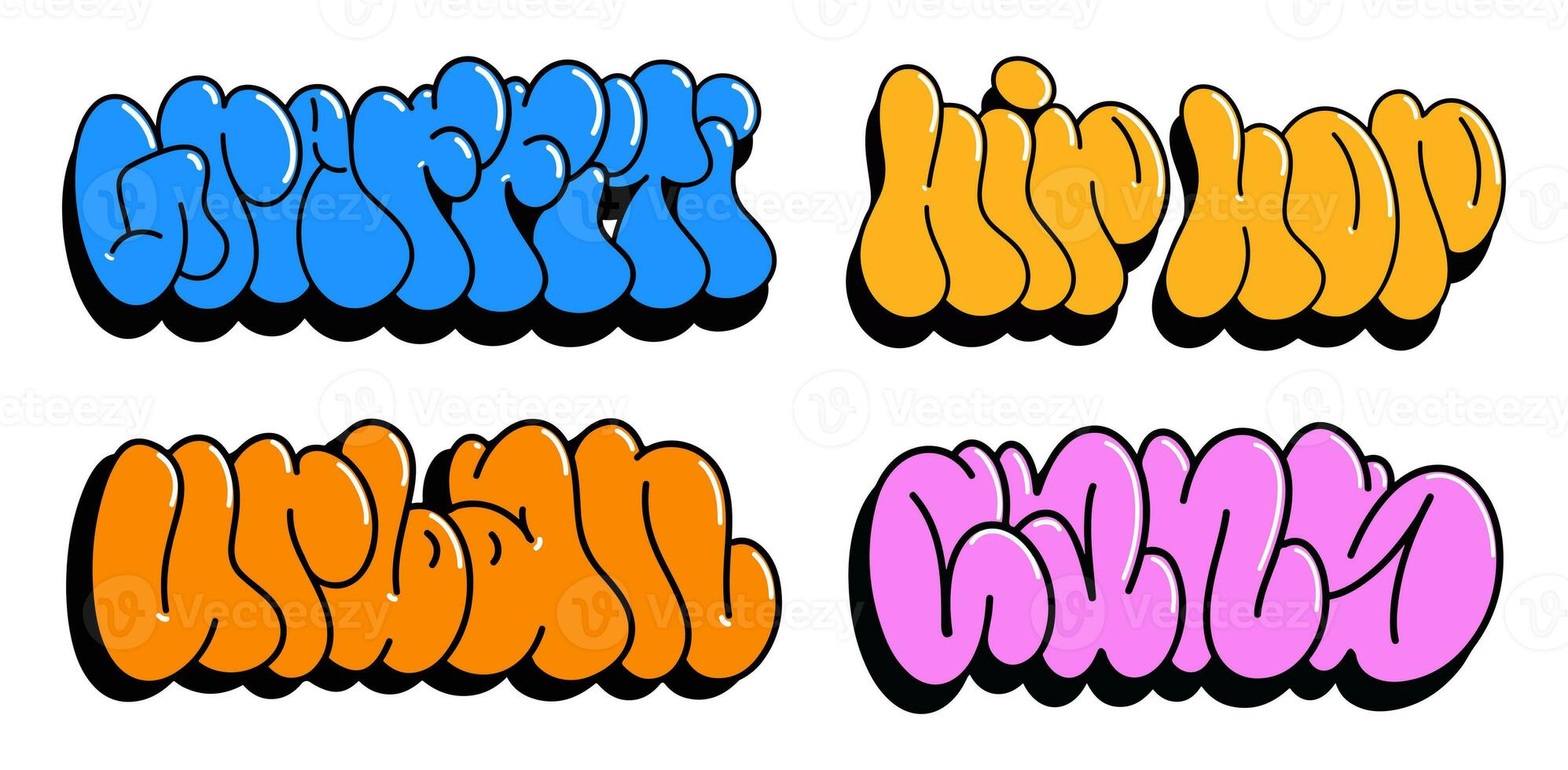 multicolored background, graffiti letters, bright colored inscriptions in the style of graffiti street art photo