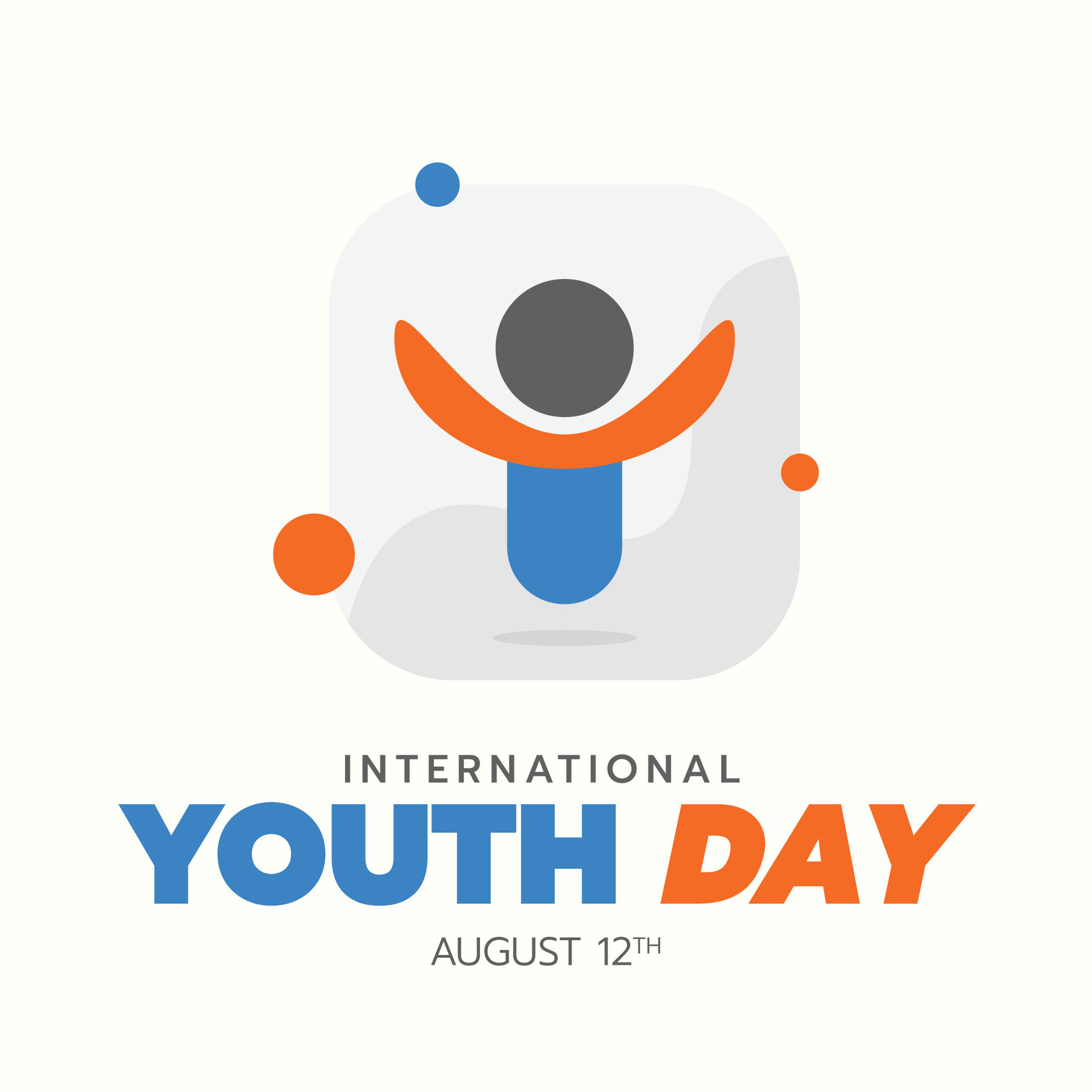 International youth day concept logo or icon design 25776724 Vector Art