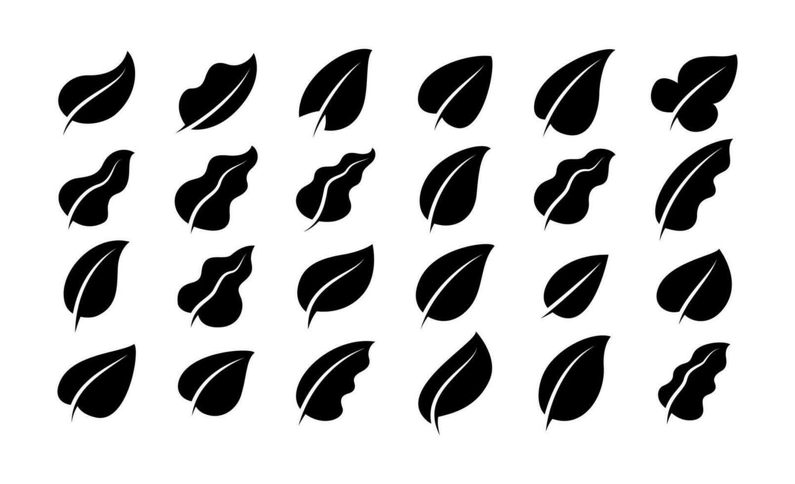 Leaf Silhouettes Vector Collection
