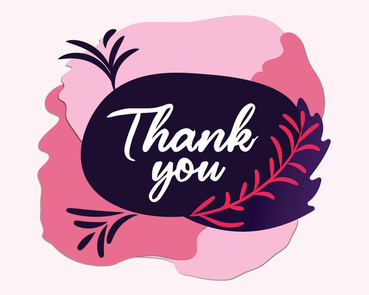 Floral Thank You Cards to Express Gratitude and Cultivate Joyful Appreciation vector