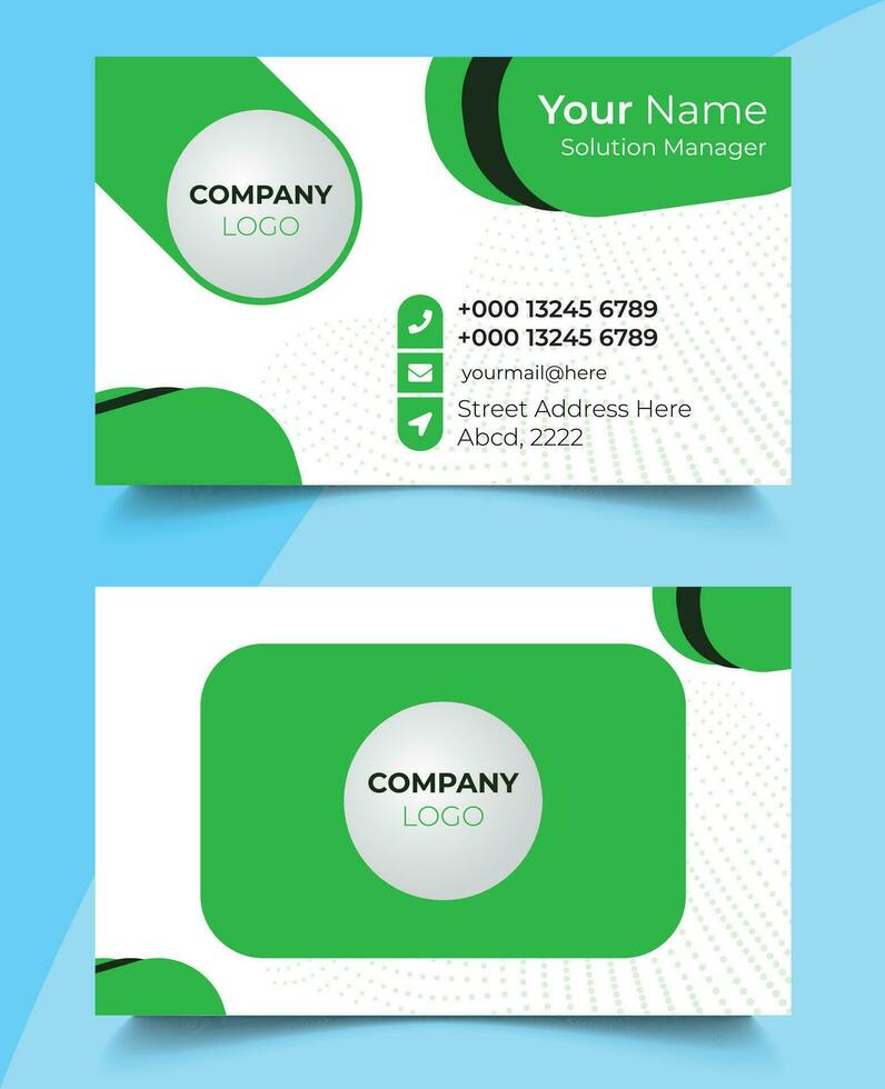 Modern and Clean Professional Business Card Design vector