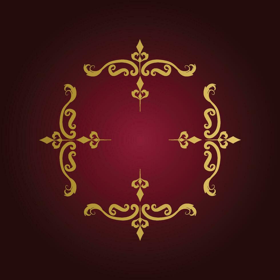 Calligraphic Design Element, decorative vector frame, Decorative swirl