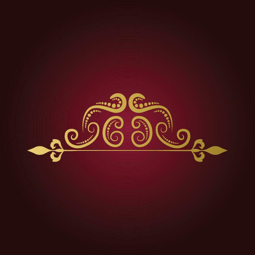 Calligraphic Design Element, decorative vector frame, Decorative swirl