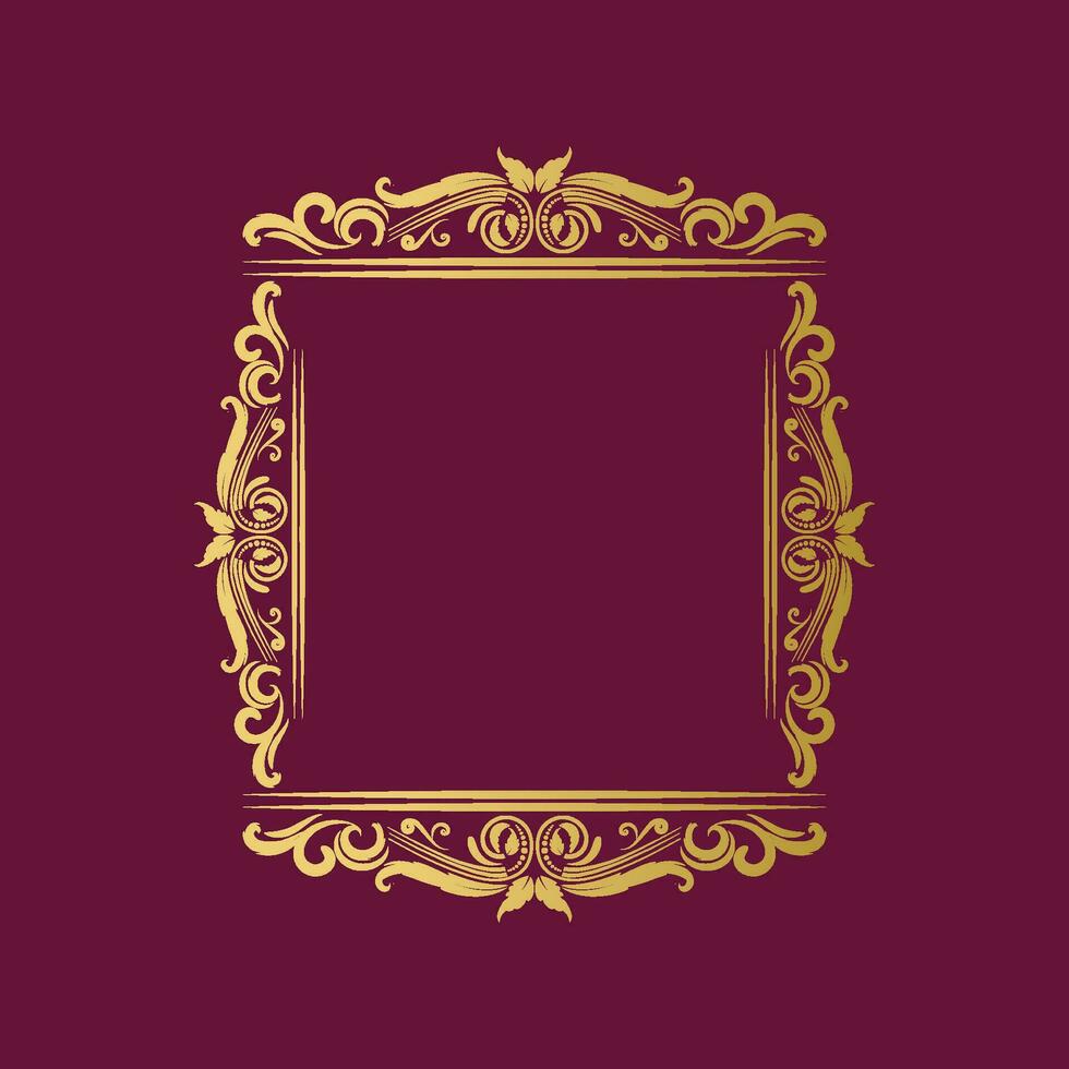 Vintage Design element, vintage decorative frame element, Flourish design element, Calligraphic Design Element vector