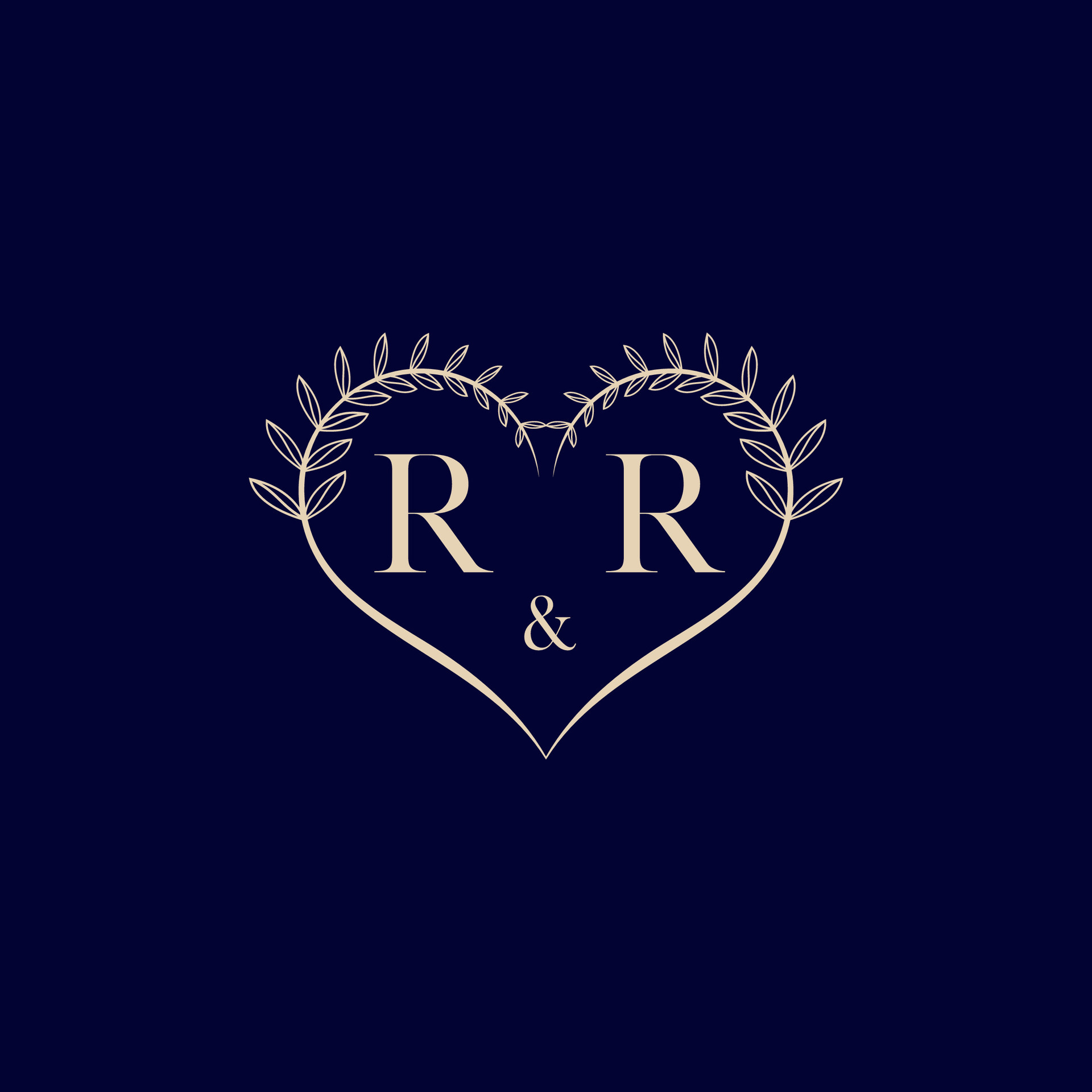 Black green r initial letter in love shape Vector Image