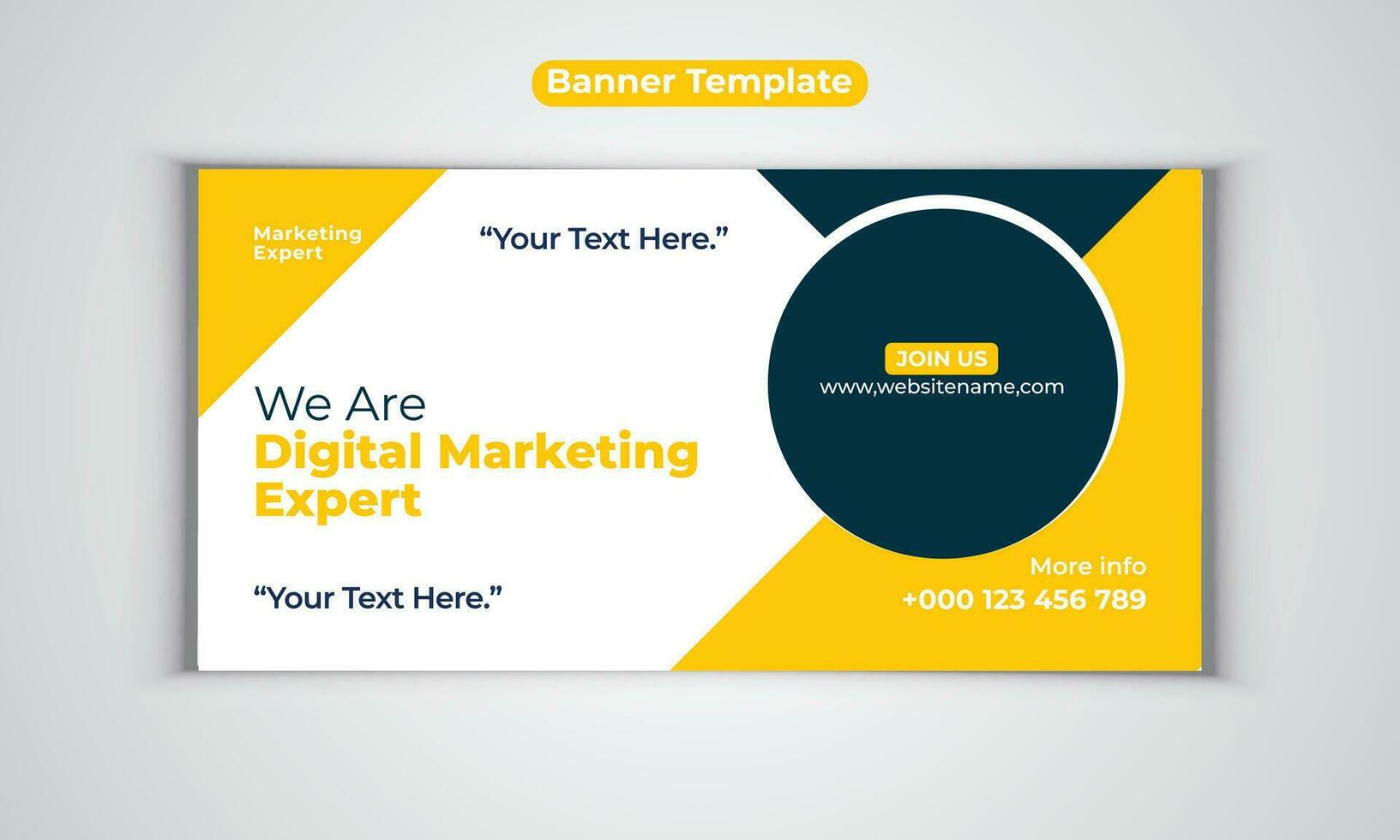 Digital marketing agency business banner design vector template