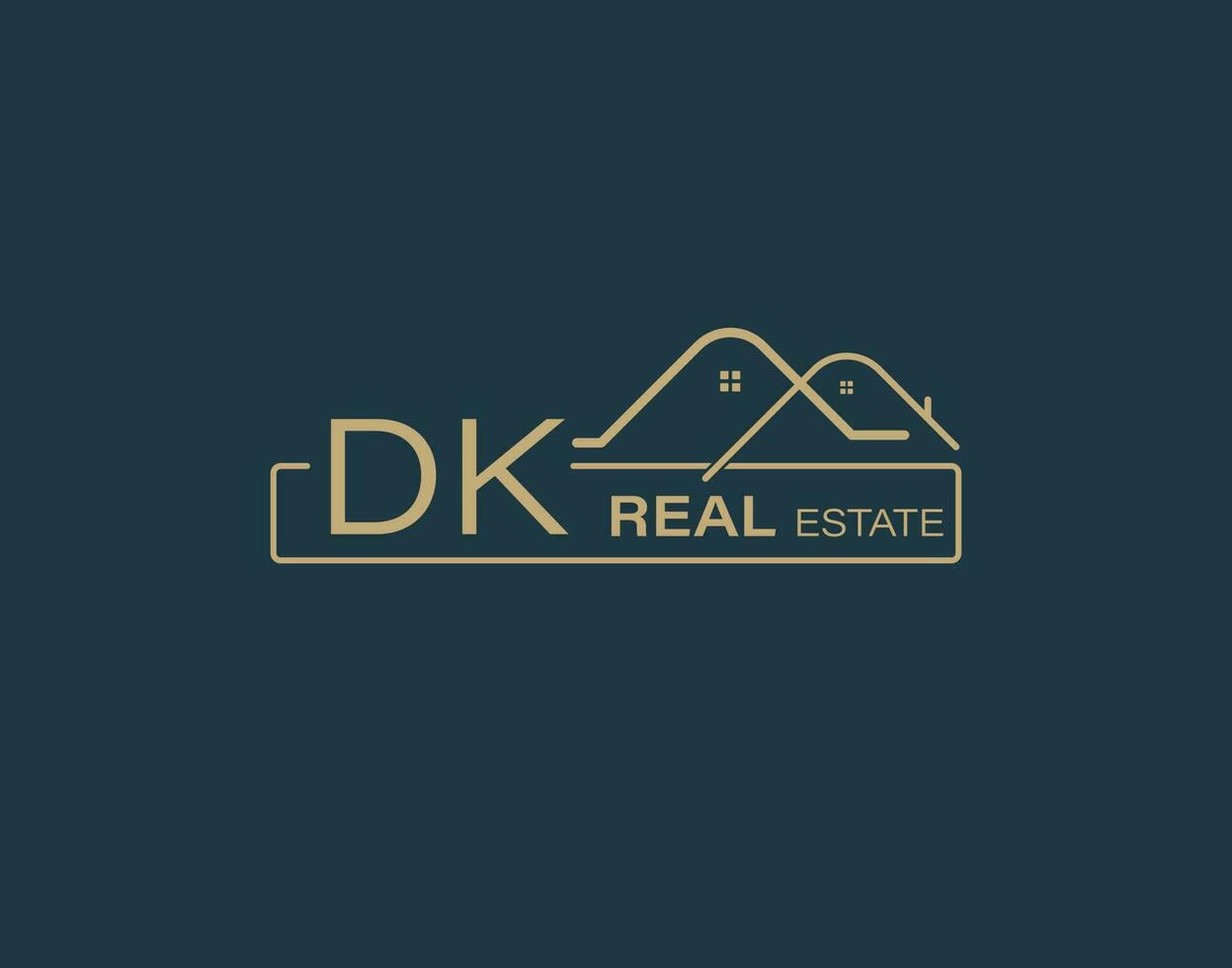 DK Real Estate Consultants Logo Design Vectors images. Luxury Real Estate Logo Design 25777844