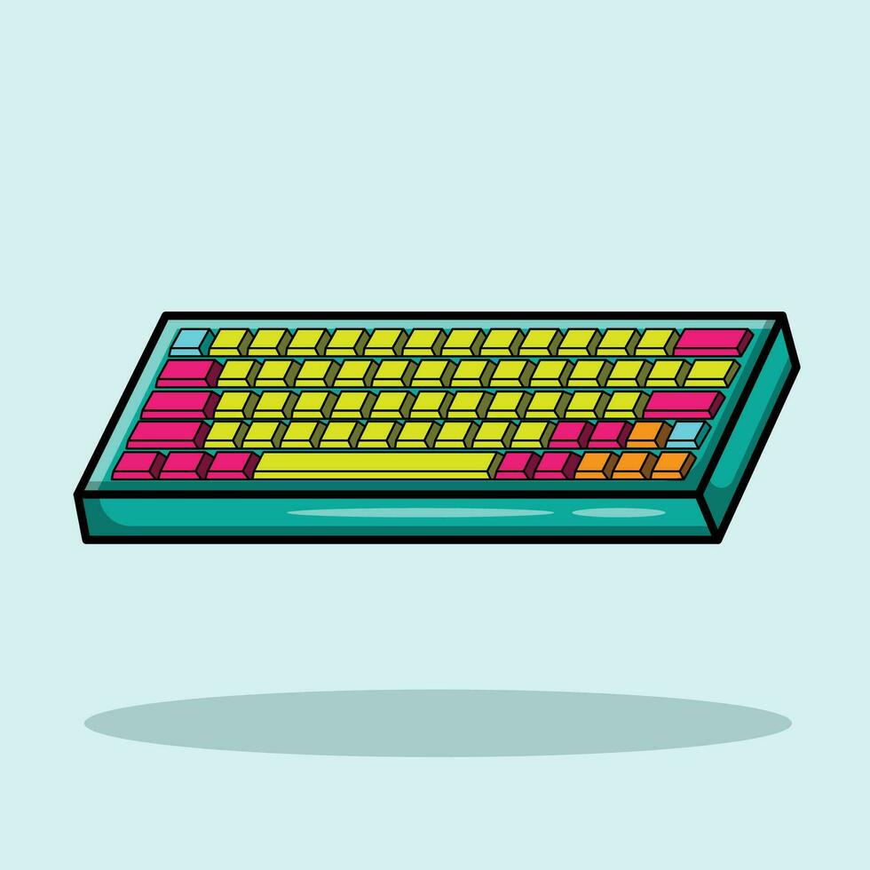 el ilustración de teclado vector