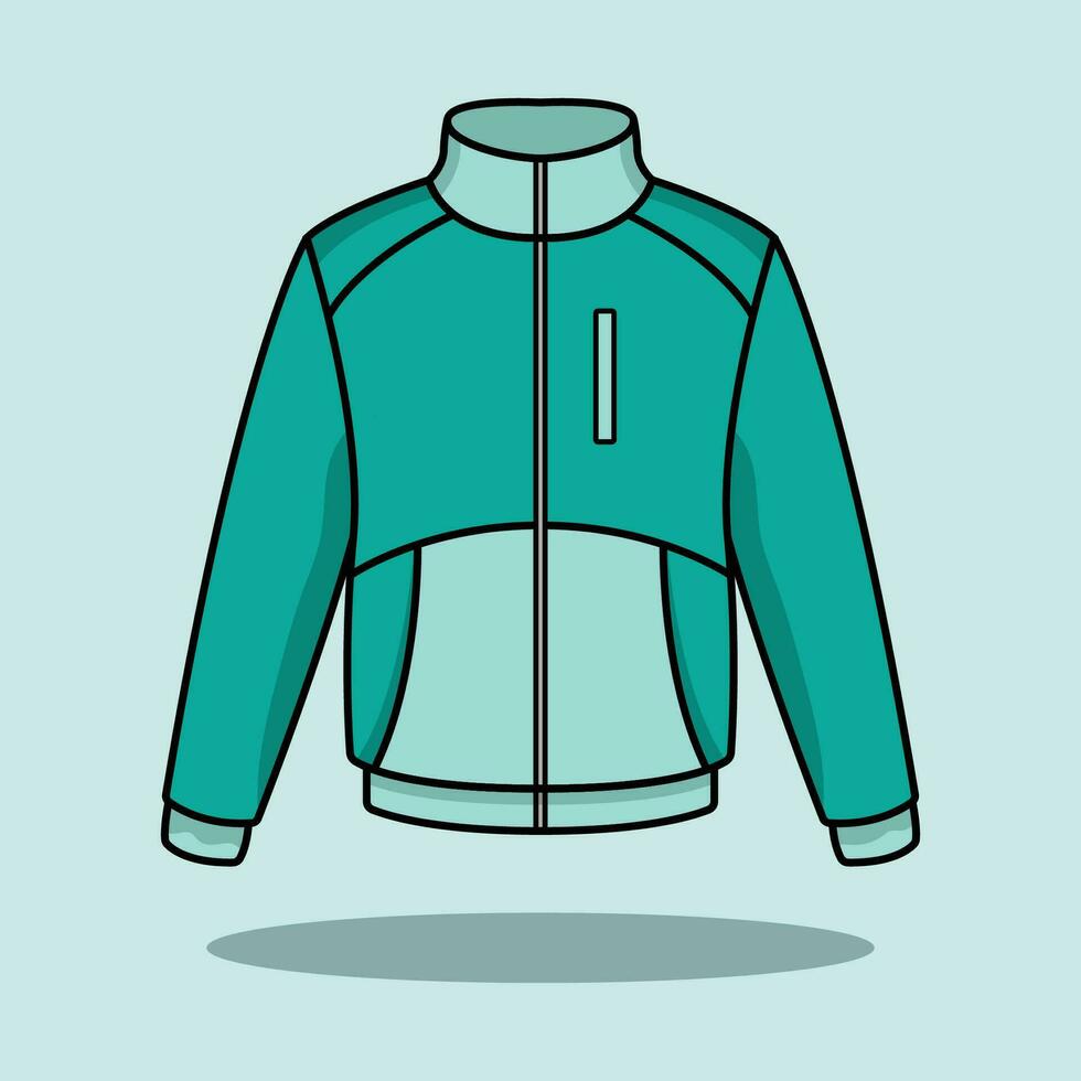 The Illustration of Green Sport Jacket vector