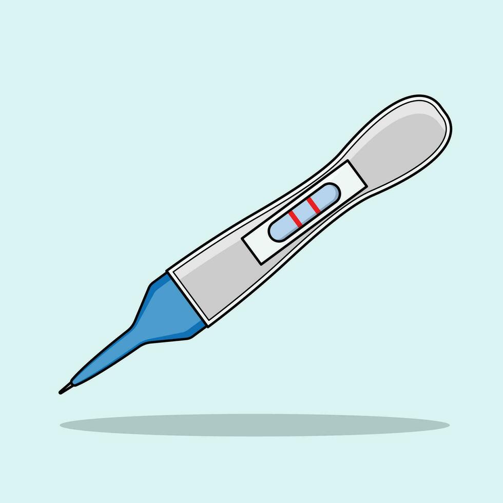el ilustración de el embarazo prueba vector