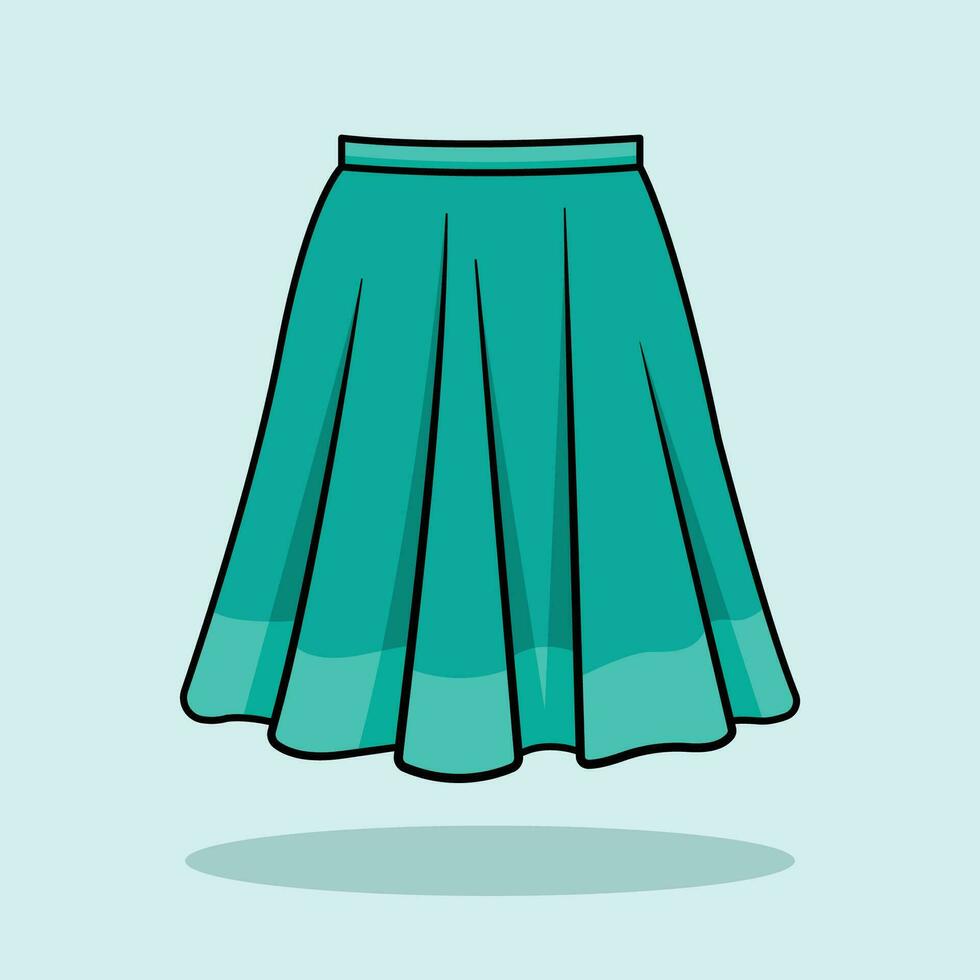 Long Skirt The Illustration vector
