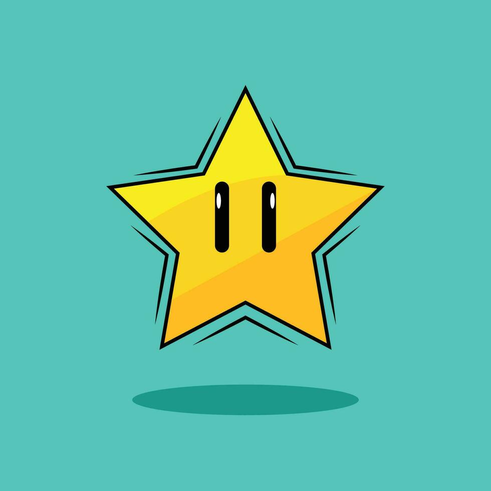 The Illustration of Star Icon Game vector