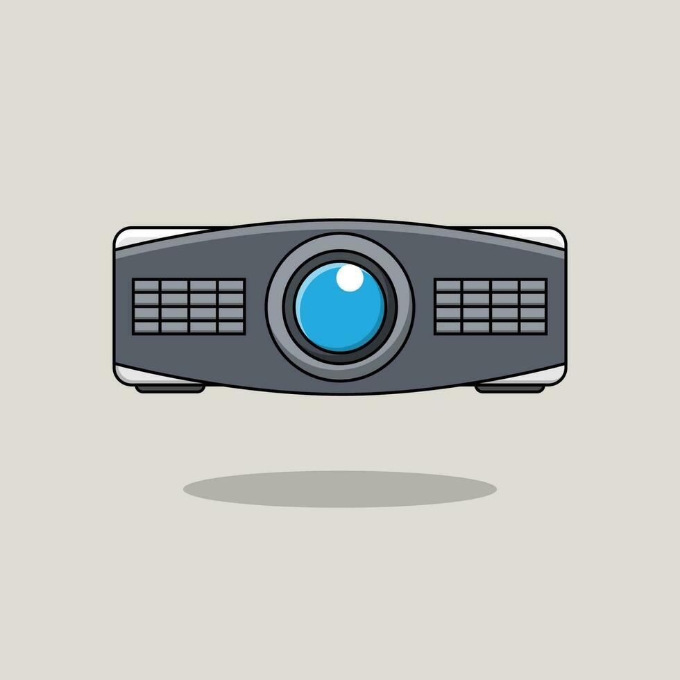 The Illustration of Black Projector vector