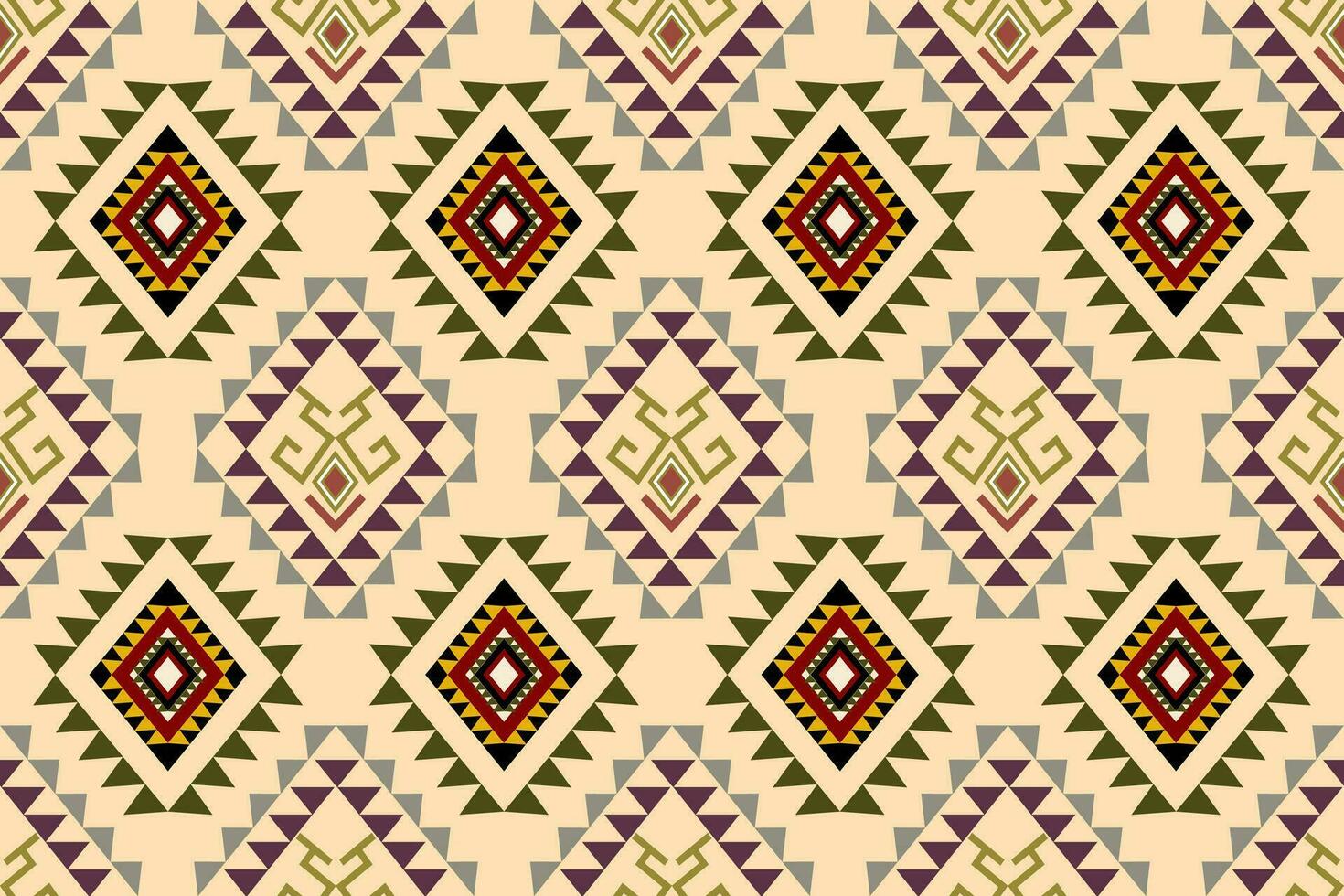 Geometric Ethnic pattern design for background,carpet,wallpaper,clothing,wrapping,Batik,fabric,Vector illustration.embroidery style. vector