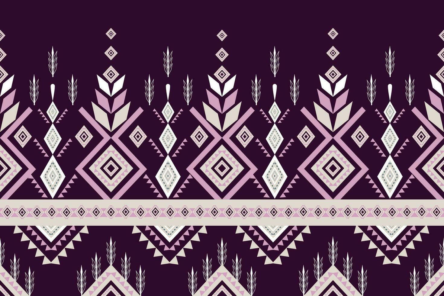 Geometric Ethnic pattern design for background,carpet,wallpaper,clothing,wrapping,Batik,fabric,Vector illustration.embroidery style. vector