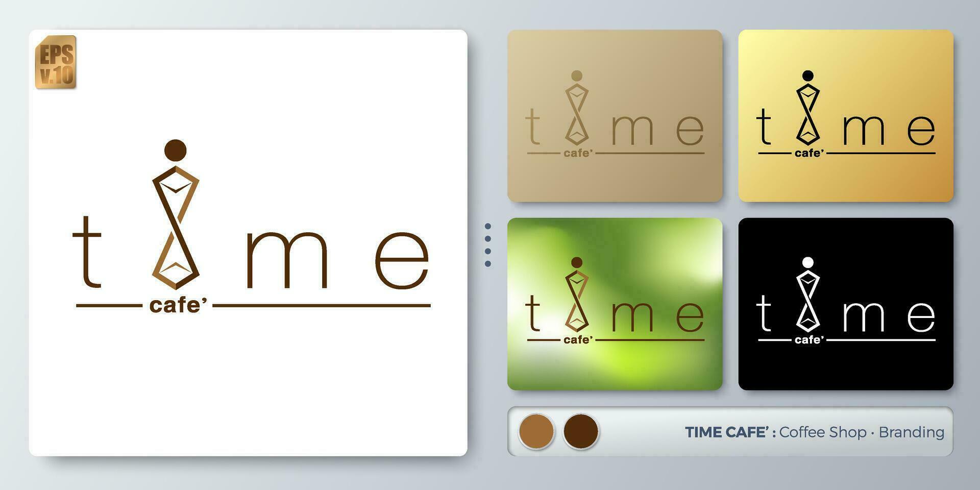reloj de arena vector ilustración logo diseño. blanco nombre para insertar tu marca. diseñado con ejemplos para todas tipos de aplicaciones usted lata usado para compañía, identidad, café comercio, restaurante.