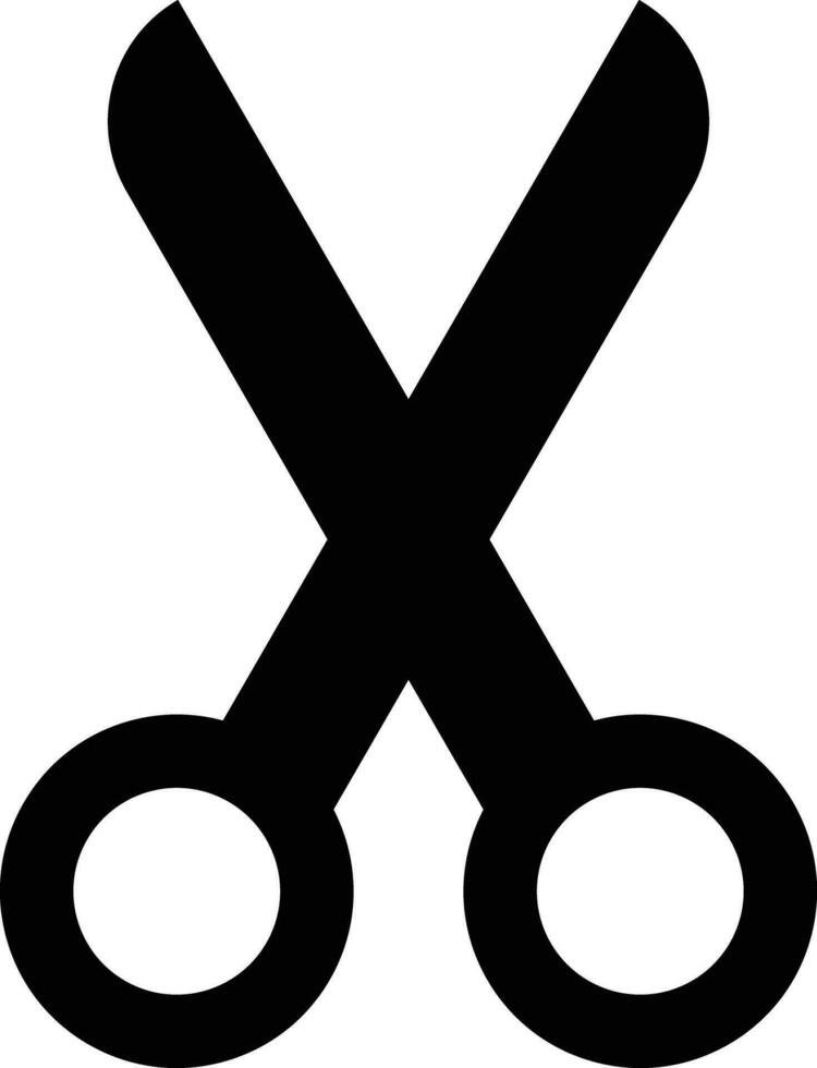 Scissors icon vector isolated on white background