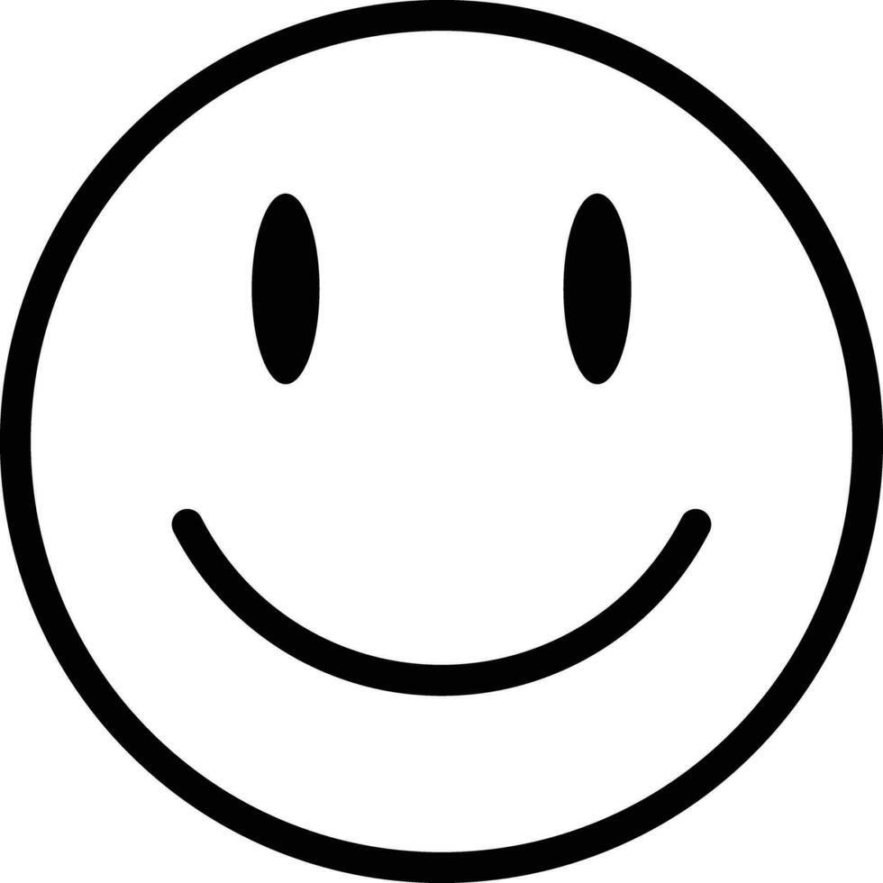 sonrisa emoji icono . riendo emoción icono. divertido, cara vector. humor icono . positivo símbolo vector