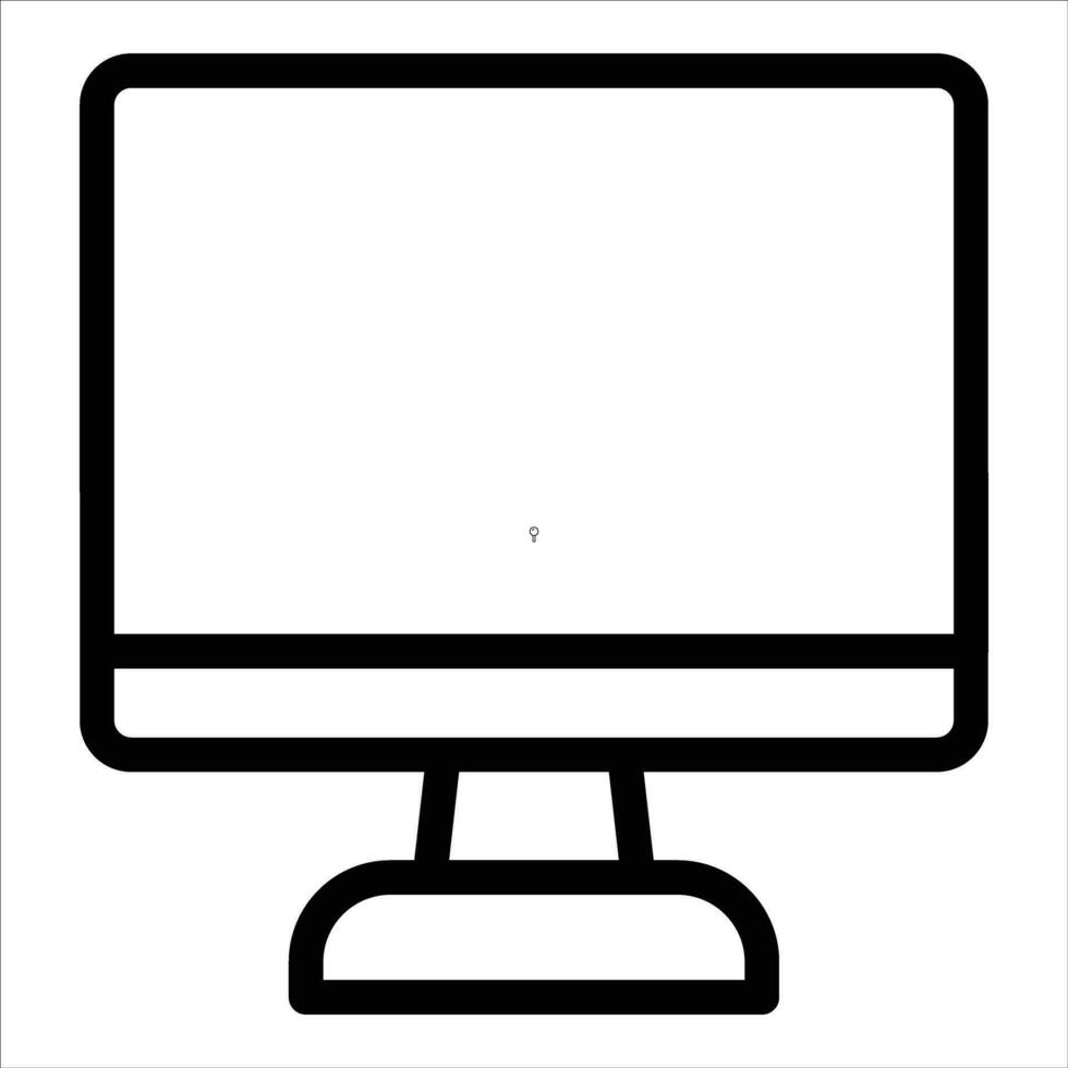 computer in flat design style vector