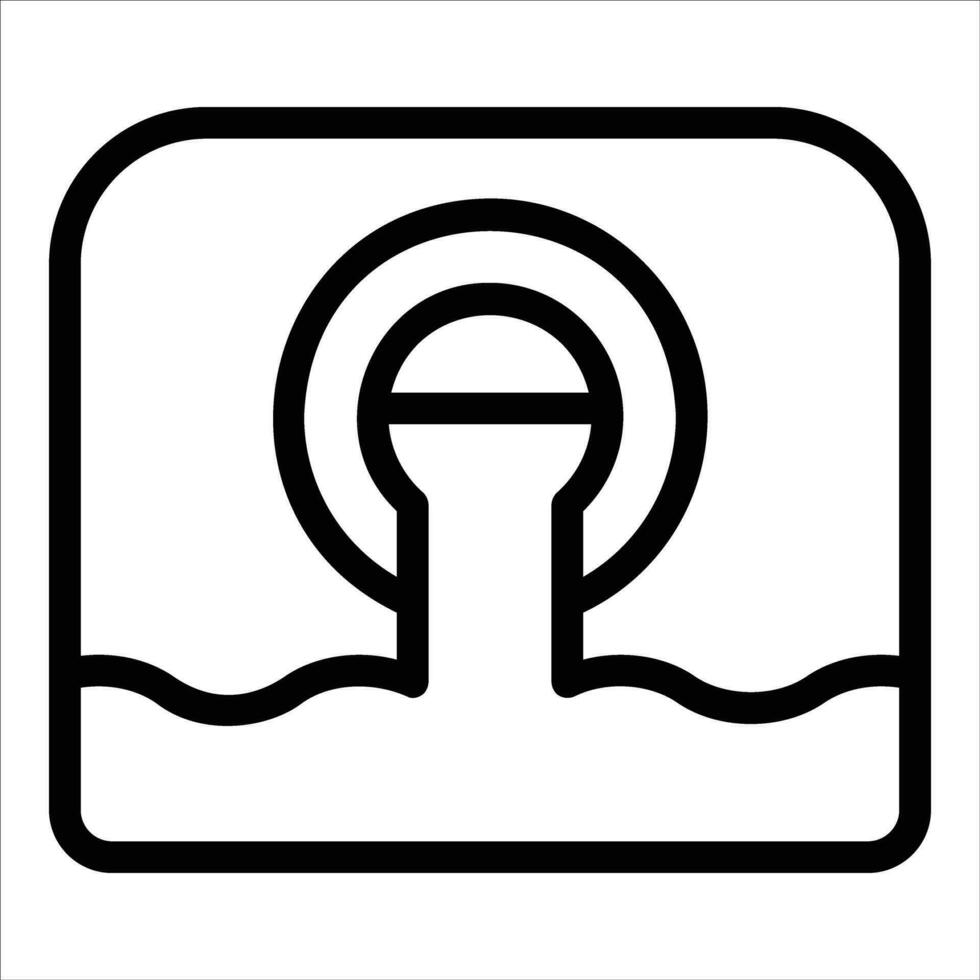 sewer in flat design style vector
