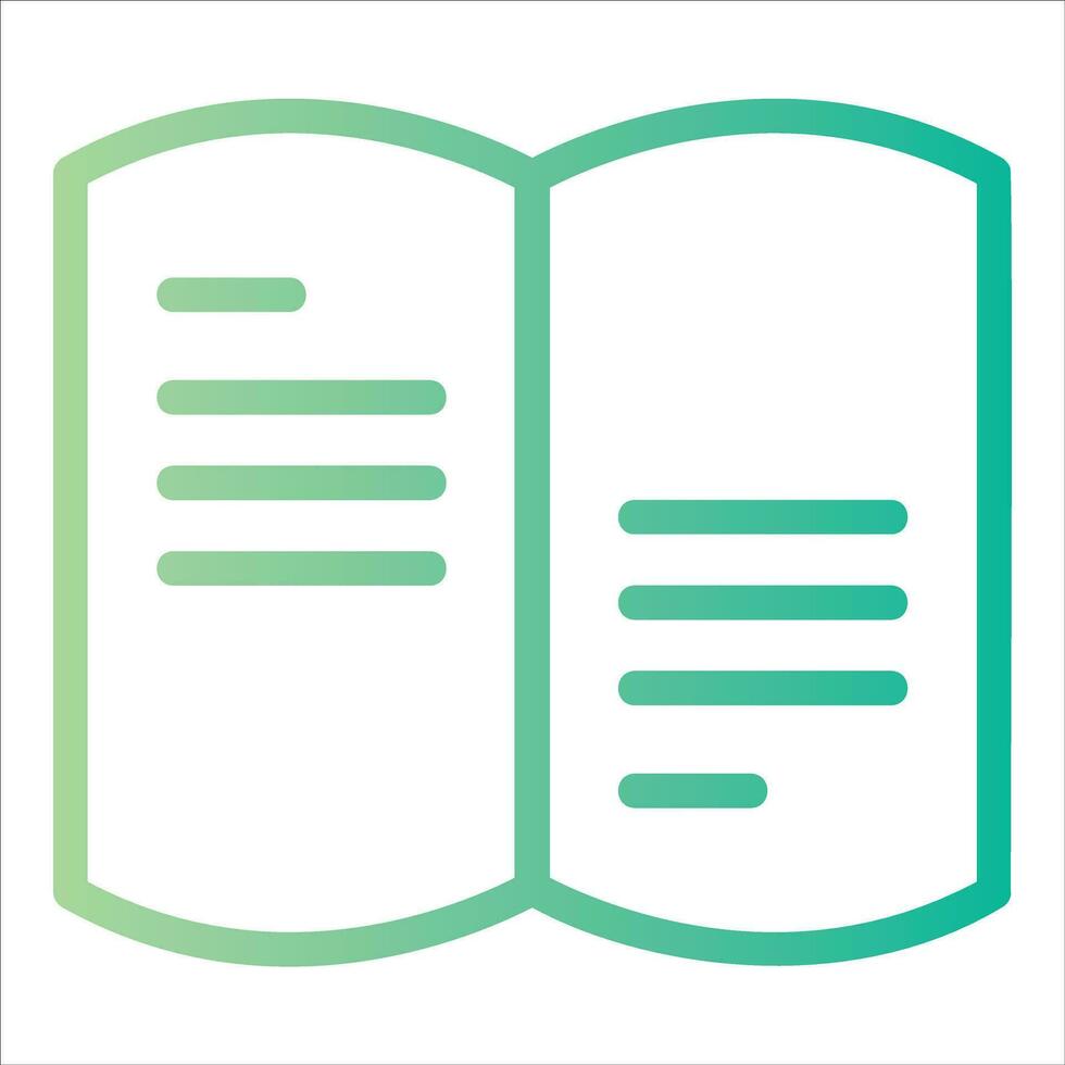 open book in flat design style vector