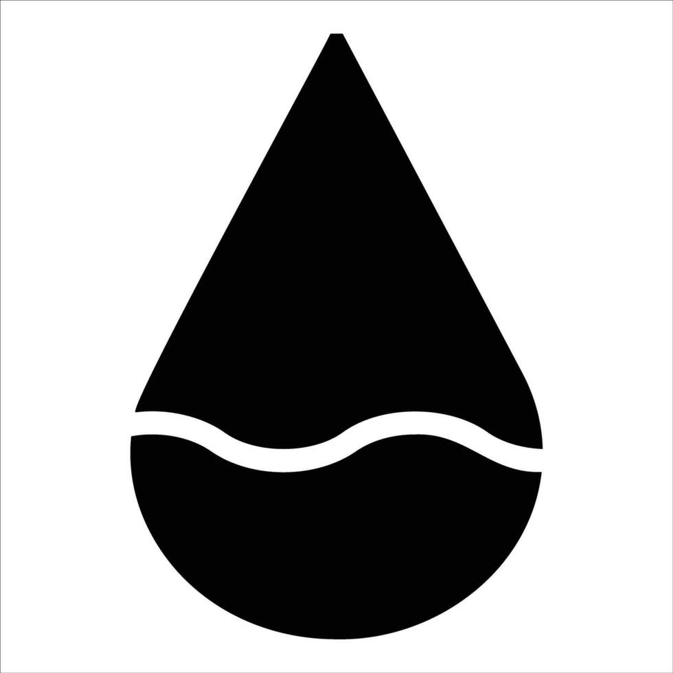 droplet in flat design style vector